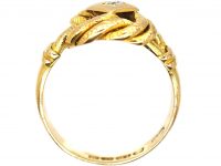 Edwardian 18ct Gold & Diamond Lover's Knot Ring