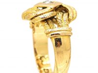 Edwardian 18ct Gold & Diamond Lover's Knot Ring