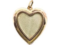 Edwardian 18ct Gold, Rose Diamond & Blue Enamel Key to my Heart Pendant