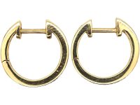 18ct Gold Rainbow Hoop Earrings by Theo Fennell