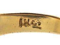 Edwardian 18ct Gold Ring with a Star Motif set with a Rose Diamond