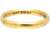 Mid 20th Century 18ct Gold Wedding Ring