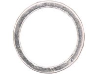 French Early 20th Century Platinum Eternity Ring set with Baguette Cut Diamonds