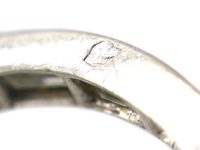 French Early 20th Century Platinum Eternity Ring set with Baguette Cut Diamonds
