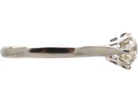 Early 20th Century 18ct White Gold & Platinum Solitaire Diamond Ring