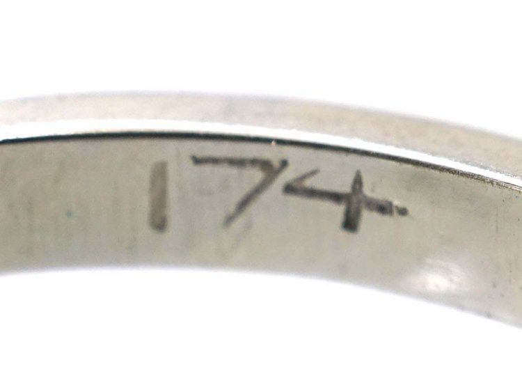 Early 20th Century 18ct White Gold & Platinum Solitaire Diamond Ring