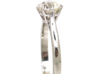Early 20th Century 18ct White Gold & Platinum Solitaire Diamond Ring