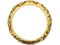 Georgian 18ct Gold Repousse Wedding Ring