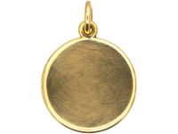 Edwardian 18ct Gold Slim Round Locket