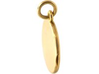 Edwardian 18ct Gold Slim Round Locket