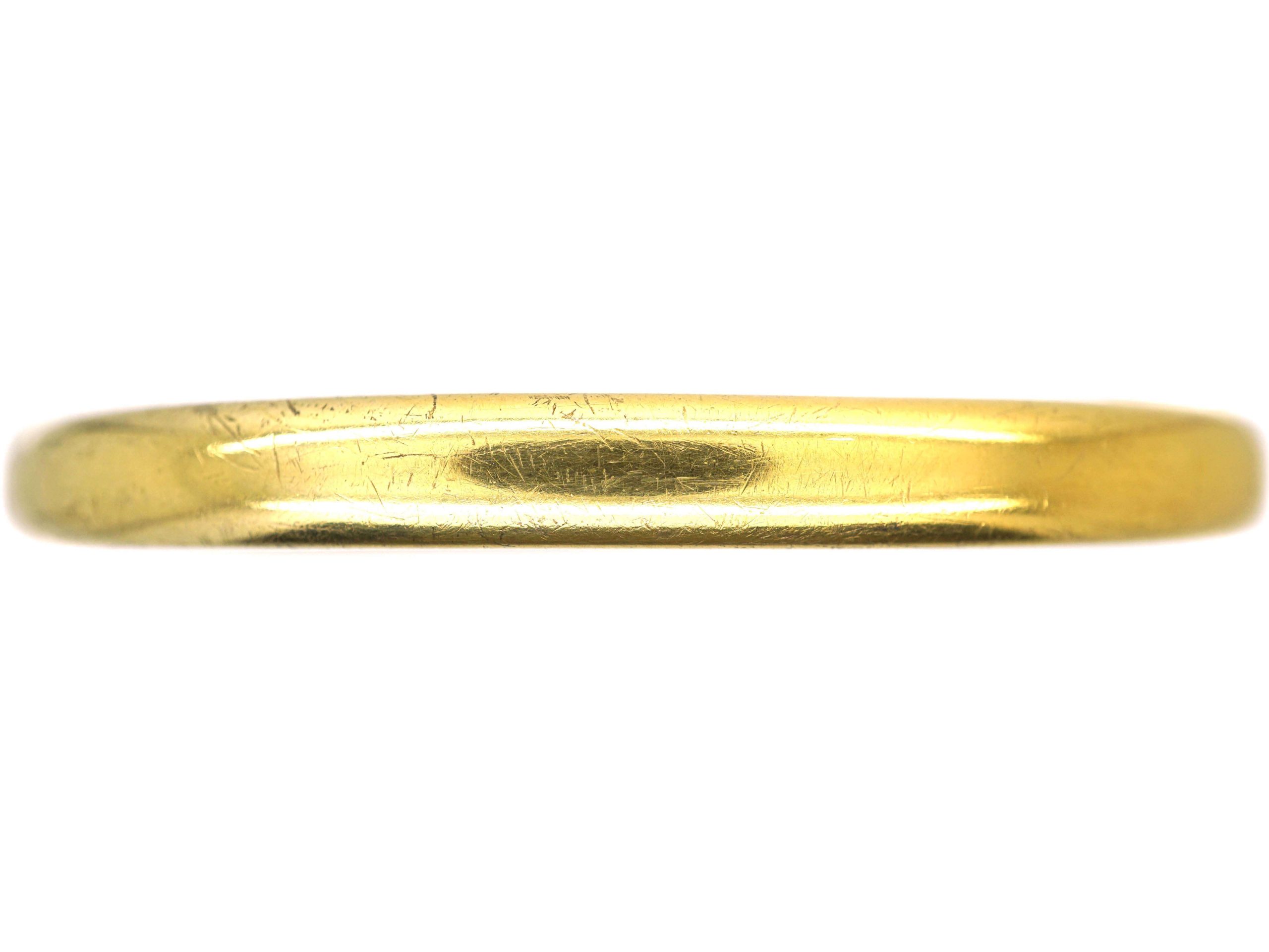 Edwardian 15ct Gold Plain Bangle