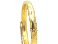 Edwardian 15ct Gold Plain Bangle
