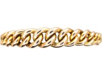 Edwardian 9ct Gold Curb Design Bangle