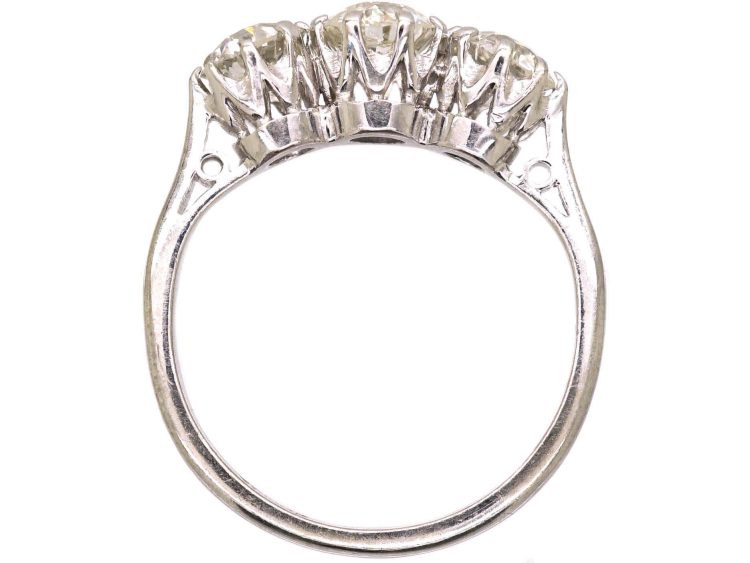 18ct White Gold Three Stone Diamond Ring