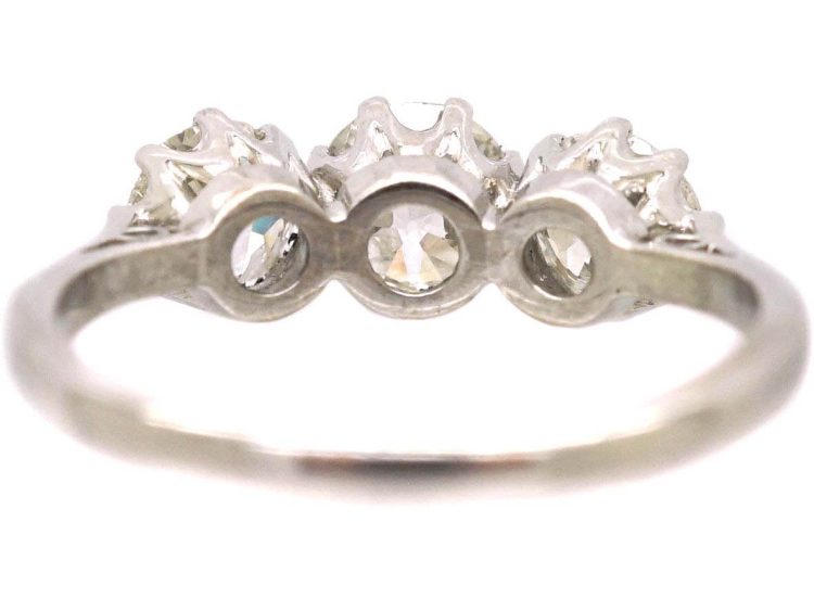 18ct White Gold Three Stone Diamond Ring