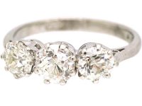 18ct White Gold Three Stone Diamond Ring