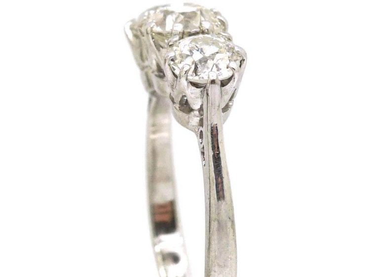18ct White Gold Three Stone Diamond Ring