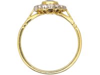 18ct Gold Sapphire & Diamond Cluster Ring