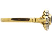 18ct Gold Sapphire & Diamond Cluster Ring