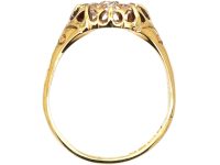 Edwardian 18ct Gold Diamond Cluster Ring