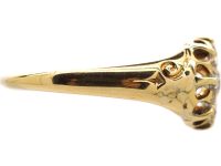 Edwardian 18ct Gold Diamond Cluster Ring