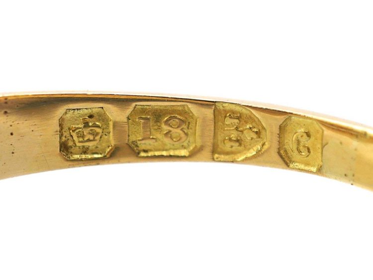 Edwardian 18ct Gold Diamond Cluster Ring