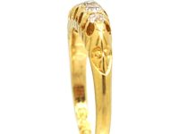 Edwardian 18ct Gold, Five Stone Claw Set Diamond Ring