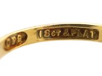 Edwardian 18ct Gold & Platinum, Sapphire & Diamond Cluster Ring by Boodle & Dunthorne