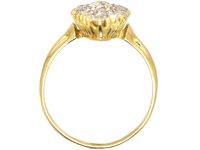 Victorian 18ct Gold Marquise Ring set with Old Mine Cut Diamonds