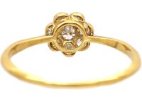 Edwardian 18ct Gold & Platinum, Diamond Cluster Ring