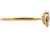 Edwardian 18ct Gold & Platinum, Diamond Cluster Ring