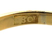 Edwardian 18ct Gold Five Stone Old Mine Cut Diamond Ring