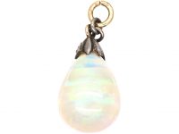 Edwardian Opal & Rose Diamond Pendant