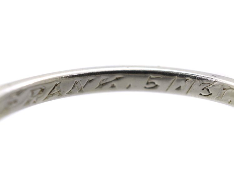 Early 20th Century 18ct White Gold & Platinum Five Stone Diamond Ring