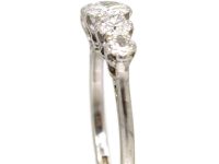 Early 20th Century 18ct White Gold & Platinum Five Stone Diamond Ring