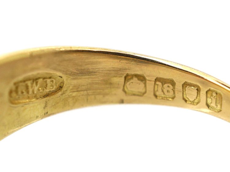 Edwardian 18ct Gold, Ruby & Diamond Five Stone Ring