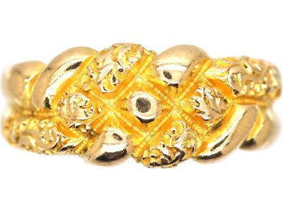 Victorian 18ct Gold Keeper Ring