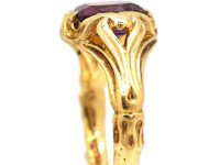 William 1V 18ct Gold Ring set with an Almandine Garnet