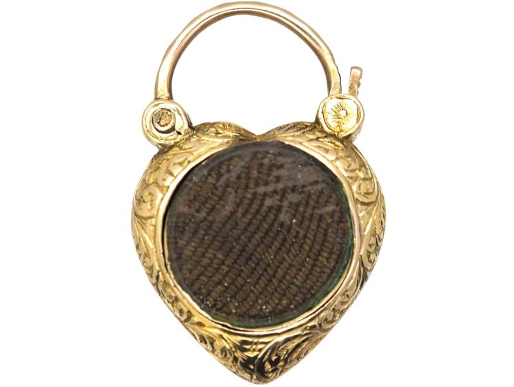 Regency 15ct Gold Padlock set with Three Turquoise