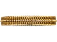 Victorian 15ct Gold Illusion Bangle