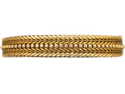 Victorian 15ct Gold Illusion Bangle