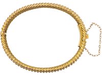Victorian 15ct Gold Illusion Bangle