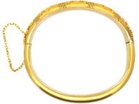 Victorian 15ct Gold Etruscan Revival Bangle
