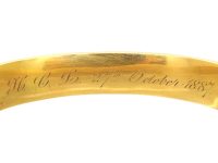 Victorian 15ct Gold Etruscan Revival Bangle
