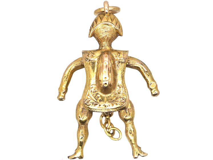 Victorian 9ct Gold Articulated Figure of Punch