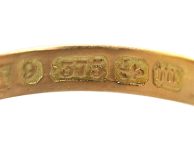 Victorian 9ct Gold Fede & Heart Ring set with a Diamond