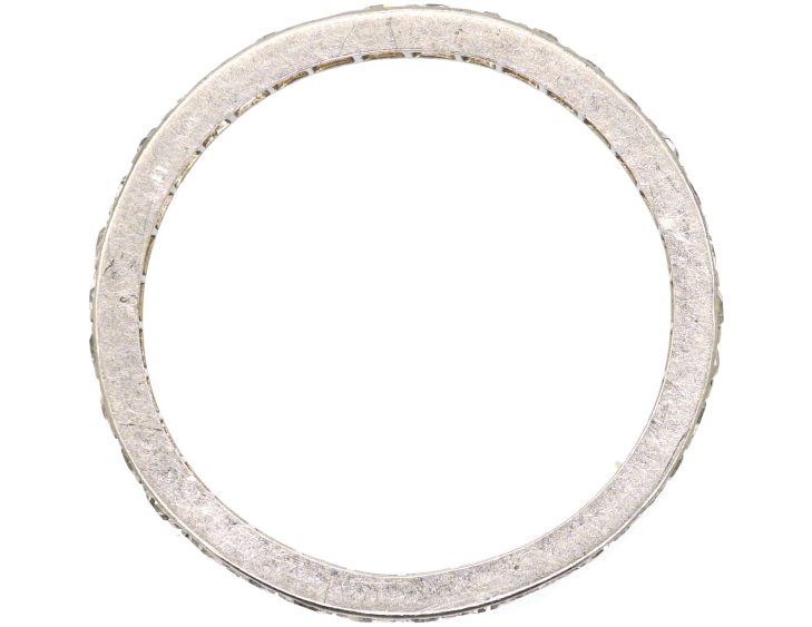 Early 20th Century Platinum Diamond Narrow Eternity Ring