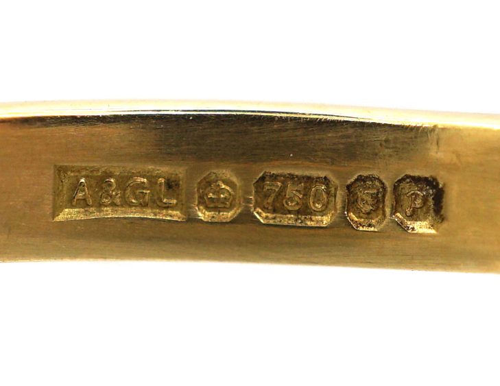 Early 20th Century 18ct Gold & Platinum Two Stone Diamond Crossover Ring