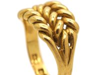 Edwardian 18ct Gold Illusion Keeper Ring
