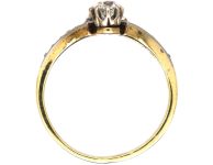 Art Deco 18ct Gold & Platinum Diamond Ring